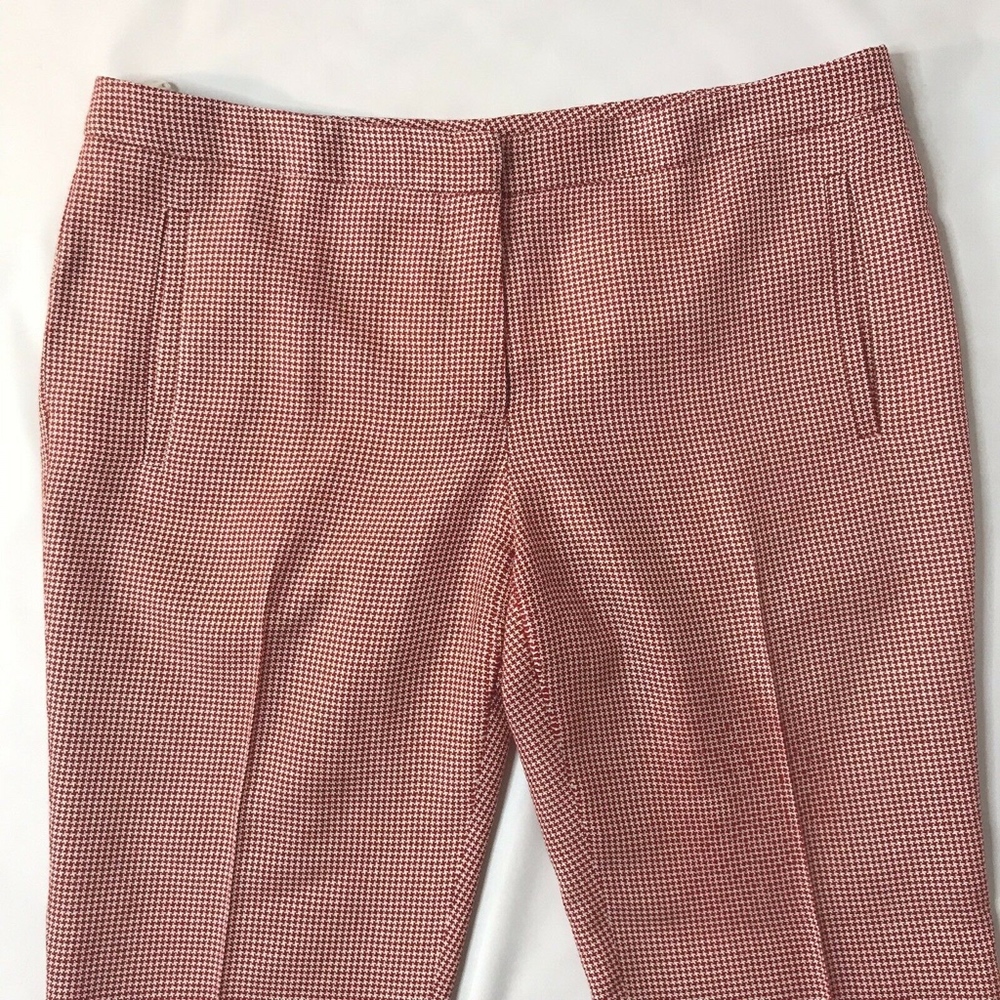 Miu Miu Crop Pant Trouser Wool Silk Red - image 2